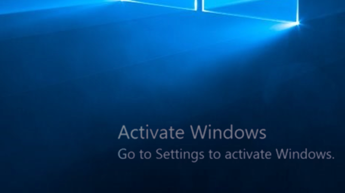 Activate Windows Image